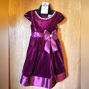 📚 NWT Girl's Velvet special occasion dress 👗